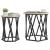 Masă de cafea 2 pcs Stejar sonoma 50 x 50 x 50 cm GartenMobel Dekor