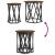 Masă de cafea 2 pcs Stejar afumat 50 x 50 x 50 cm GartenMobel Dekor
