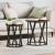 Masă de cafea 2 pcs Stejar afumat 50 x 50 x 50 cm GartenMobel Dekor