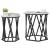 Masă de cafea 2 pcs sonoma gri 50 x 50 x 50 cm GartenMobel Dekor