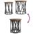Masă de cafea 2 pcs Lemn vechi 50 x 50 x 50 cm GartenMobel Dekor