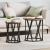 Masă de cafea 2 pcs Lemn vechi 50 x 50 x 50 cm GartenMobel Dekor
