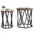 Masă de cafea 2 pcs Lemn vechi 50 x 50 x 50 cm GartenMobel Dekor