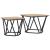 Set măsuțe laterale 2 pcs Stejar sonoma 50 x 50 x 40 cm GartenMobel Dekor