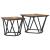 Set măsuțe laterale 2 pcs Stejar afumat 50 x 50 x 40 cm GartenMobel Dekor