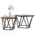 Set măsuțe laterale 2 pcs Stejar afumat 50 x 50 x 40 cm GartenMobel Dekor