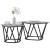 Set măsuțe laterale 2 pcs sonoma gri 50 x 50 x 40 cm GartenMobel Dekor