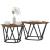 Set măsuțe laterale 2 pcs Lemn recuperat 50 x 50 x 40 cm GartenMobel Dekor