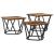 Masă de cafea 3 pcs Lemn vechi 50 x 50 x 40 cm GartenMobel Dekor