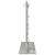 Oglindă de toaletă cu oglindă Gri din beton 60 x 55 x 18 cm GartenMobel Dekor