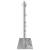 Oglindă de toaletă cu oglindă Gri Sonoma 60 x 55 x 18 cm GartenMobel Dekor