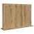 Oglindă de toaletă cu oglindă Stejar Artizanal 80 x 55 x 18 cm GartenMobel Dekor