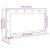 Oglindă de toaletă cu oglindă Gri din beton 100 x 55 x 18 cm GartenMobel Dekor