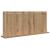 Oglindă de toaletă cu oglindă Stejar Artizanal 100 x 45 x 18 cm GartenMobel Dekor