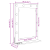 Oglindă de toaletă cu oglindă Gri din beton 70 x 50 x 18 cm GartenMobel Dekor