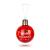 Glob de Crăciun cu LED RGB – transparent – plastic – 8 cm – pe baterii LR44 Best CarHome
