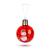 Glob de Crăciun cu LED RGB – transparent – plastic – 8 cm – pe baterii LR44 Best CarHome