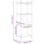 Bibliotecă sonoma gri 40 x 30 x 118 cm Lemn compozit GartenMobel Dekor