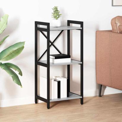 Bibliotecă sonoma gri 40 x 30 x 83 cm Lemn compozit GartenMobel Dekor