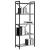 Bibliotecă sonoma gri 60 x 30 x 153 cm Lemn compozit GartenMobel Dekor