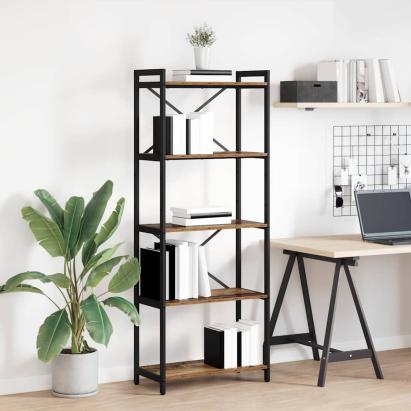 Bibliotecă Lemn vechi 60 x 30 x 153 cm Lemn compozit GartenMobel Dekor