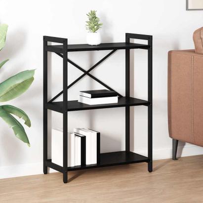 Bibliotecă Stejar negru 60 x 30 x 83 cm Lemn compozit GartenMobel Dekor