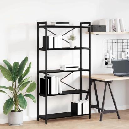 Bibliotecă Stejar negru 80 x 30 x 153 cm Lemn compozit GartenMobel Dekor