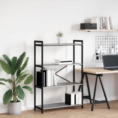 Bibliotecă sonoma gri 80 x 30 x 118 cm Lemn compozit GartenMobel Dekor