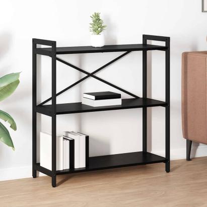 Bibliotecă Stejar negru 80 x 30 x 83 cm Lemn compozit GartenMobel Dekor
