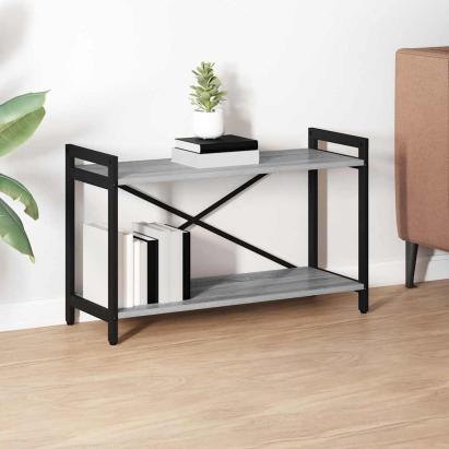 Bibliotecă sonoma gri 80 x 30 x 48.5 cm Lemn compozit GartenMobel Dekor