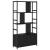 Raft pentru cărți Stejar negru 80 x 30 x 155.5 cm Lemn compozit GartenMobel Dekor
