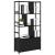 Raft pentru cărți Stejar negru 80 x 30 x 155.5 cm Lemn compozit GartenMobel Dekor