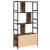 Raft pentru cărți Stejar afumat 80 x 30 x 155.5 cm GartenMobel Dekor