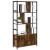 Raft pentru cărți Stejar afumat 80 x 30 x 155.5 cm GartenMobel Dekor
