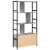 Raft pentru cărți sonoma gri 80 x 30 x 155.5 cm Lemn compozit GartenMobel Dekor