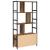 Raft pentru cărți Lemn vechi 80 x 30 x 155.5 cm Lemn compozit GartenMobel Dekor