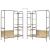 Suport pentru Hârtie Maro 120 x 44 x 160 cm Lemn compozit GartenMobel Dekor