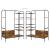 Suport pentru Hârtie Maro 120 x 44 x 160 cm Lemn compozit GartenMobel Dekor