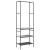 Suport pentru haine cu rafturi sonoma gri 60 x 30 x 171 cm GartenMobel Dekor
