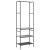 Suport pentru haine cu rafturi sonoma gri 60 x 30 x 171 cm GartenMobel Dekor