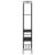Suport pentru haine cu rafturi Stejar negru 77 x 30 x 171 cm GartenMobel Dekor
