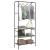 Suport pentru haine cu rafturi Stejar sonoma 77 x 30 x 171 cm GartenMobel Dekor