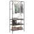 Suport pentru haine cu rafturi Stejar afumat 77 x 30 x 171 cm GartenMobel Dekor