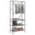 Suport pentru haine cu rafturi sonoma gri 77 x 30 x 171 cm GartenMobel Dekor