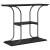 Masă de consolă Stejar negru 101 x 35 x 80.5 cm Lemn compozit GartenMobel Dekor