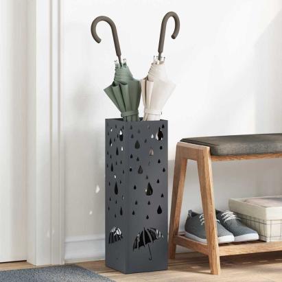 Suport pentru umbrele Antracit 15.5 x 15.5 x 49 cm Oțel GartenMobel Dekor