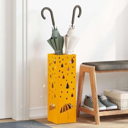 Suport pentru umbrele Muștar 15.5 x 15.5 x 49 cm Oțel GartenMobel Dekor