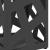 Suport pentru umbrele Negru 15.5 x 15.5 x 49 cm Metal GartenMobel Dekor