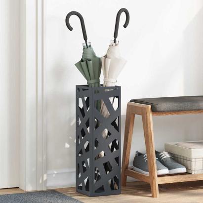 Suport pentru umbrele Antracit 15.5 x 15.5 x 49 cm Oțel GartenMobel Dekor