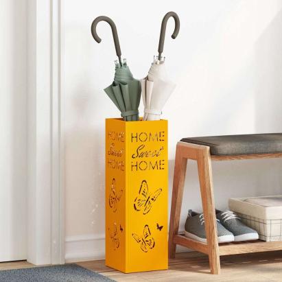 Suport pentru umbrele Muștar 15.5 x 15.5 x 49 cm Oțel GartenMobel Dekor